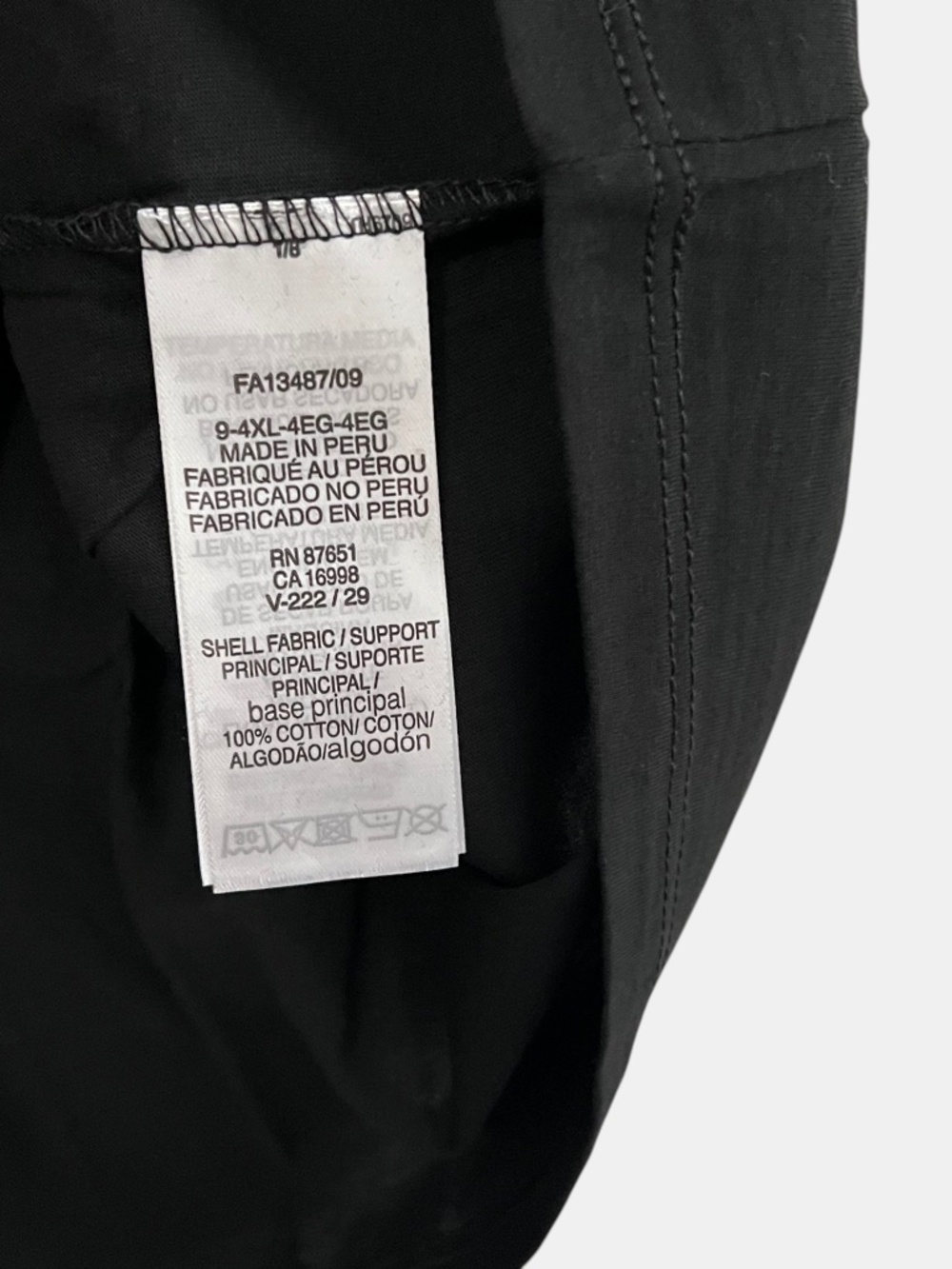Lacoste Men's V-Neck T-Shirt 4XL Regular Fit Pima Cotton NWT Black Retail $60 - Picture 4 of 7